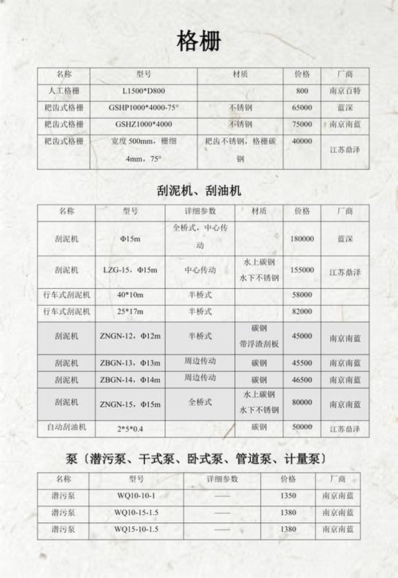 环保设备价格